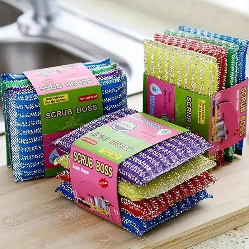 Product Title
4-Pack Scrub Boss Dual-Sided Kitchen Sponges