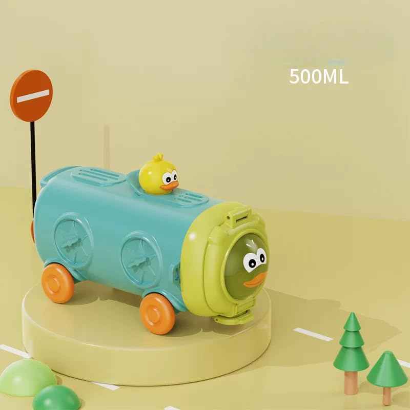 COZY nose Kids School Bus Tumbler – 500 ml Leakproof Sipper with Lid & Straw