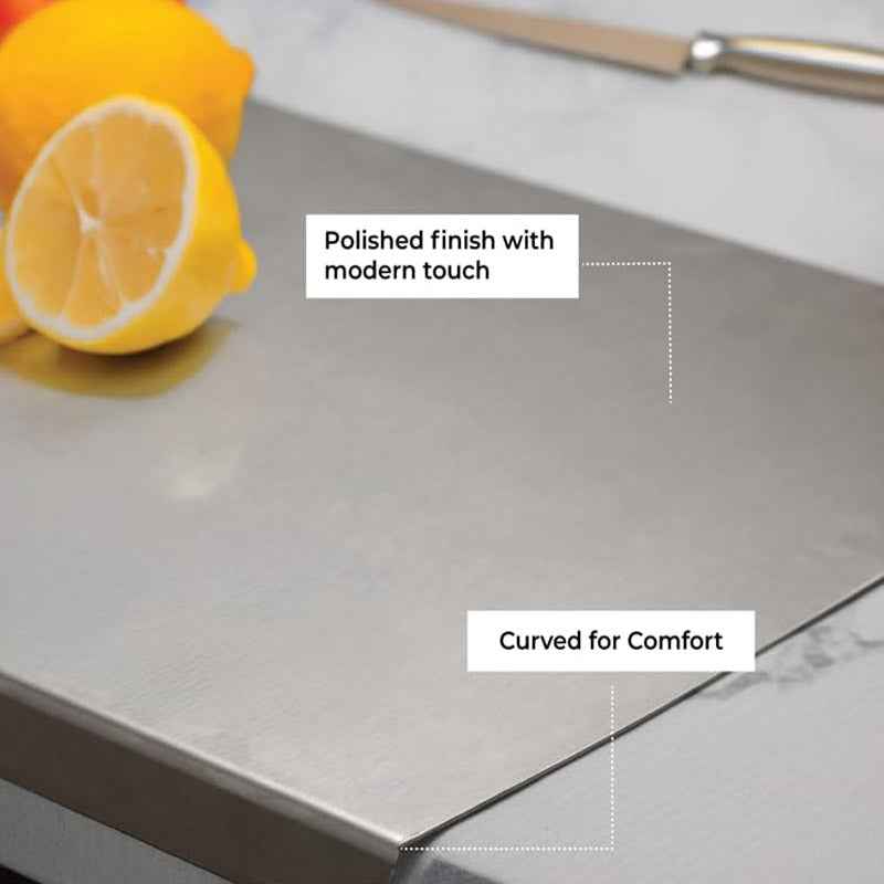 Premium Stainless Steel Cutting Board – Double-Sided Multipurpose Chopping Board