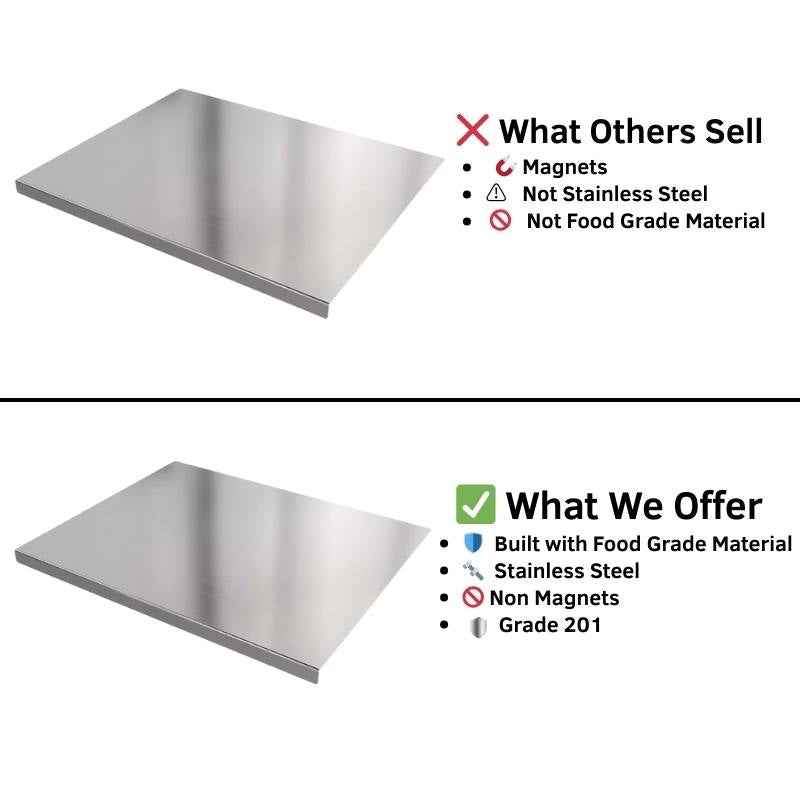 Premium Stainless Steel Cutting Board – Double-Sided Multipurpose Chopping Board