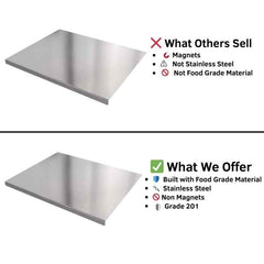 Premium Stainless Steel Cutting Board – Double-Sided Multipurpose Chopping Board