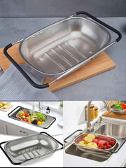 Over-the-Sink Expandable Colander