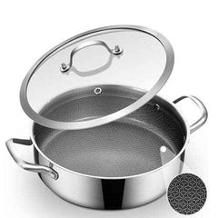 Stainless Steel Stockpot with Glass Lid