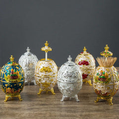 European Style Egg Shaped Toothpick Holders