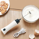 Rechargeable Electric Milk & Coffee Beater โ Hand-Held Frother for Cafรฉ-Style Drinks