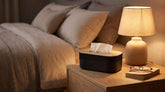 Wood & Black Bedside Tissue Box