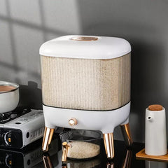 10KG Automatic Rice & Grain Dispenser Container | Airtight, Moisture-Proof PP Storage Box