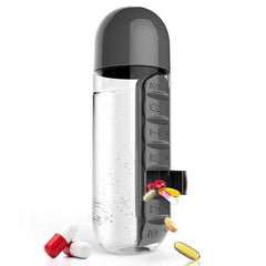 WATER BOTTLE WITH PILL BOX