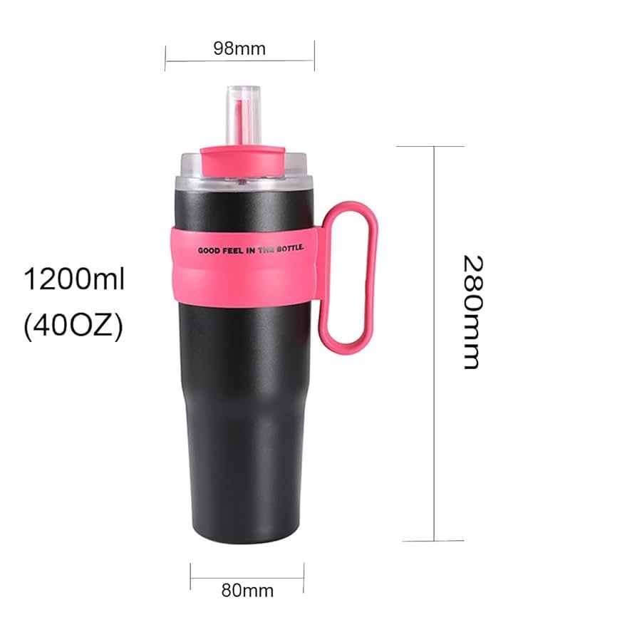 1200ml Stainless Steel Insulated Tumbler with Straw