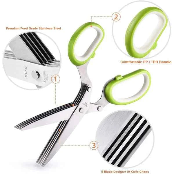 Stainless Steel Kitchen Herb Scissor