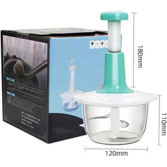 Multifunction Hand Press Manual Vegetable Chopper 1.5 Liter