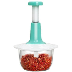 Multifunction Hand Press Manual Vegetable Chopper 1.5 Liter