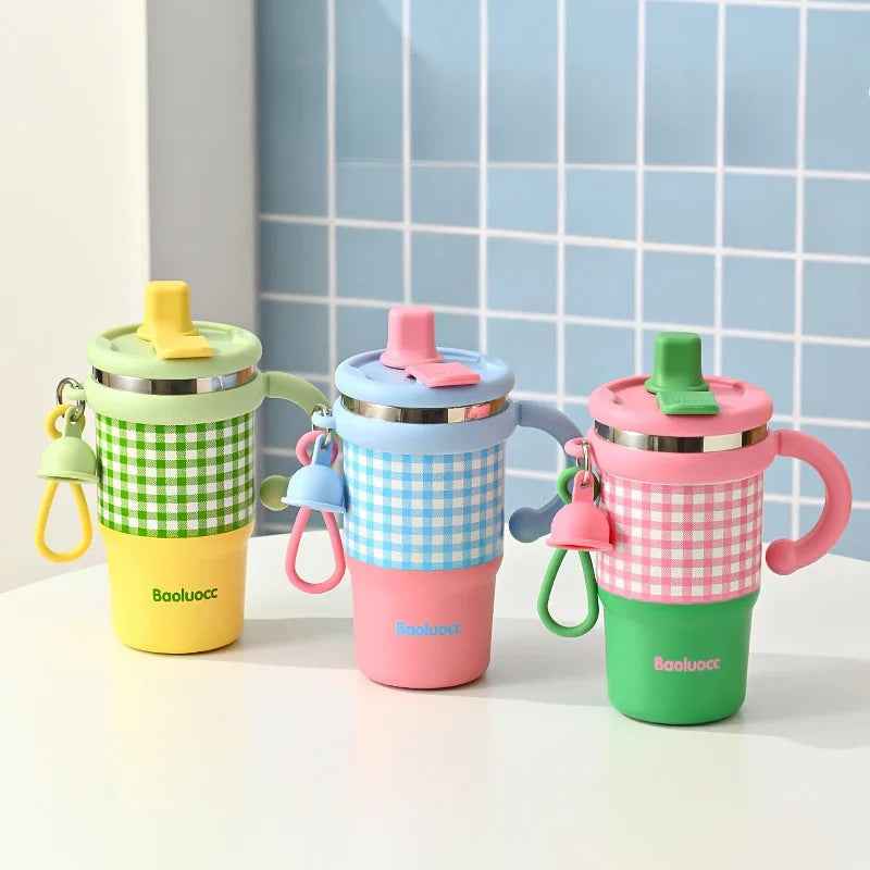 600ml Stainless Steel Kids Thermos with Handle