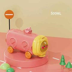 COZY nose Kids School Bus Tumbler – 500 ml Leakproof Sipper with Lid & Straw
