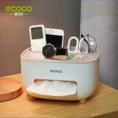 ECOCO Tissue Box Holder with Storage Container