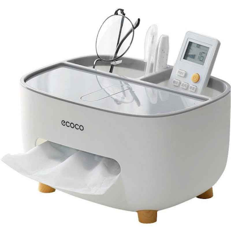 ECOCO Tissue Box Holder with Storage Container