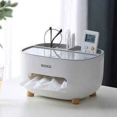 ECOCO Tissue Box Holder with Storage Container