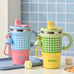 600ml Stainless Steel Kids Thermos with Handle