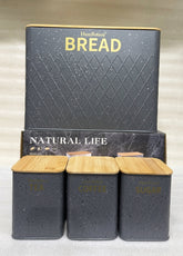 Natural Life Diamond Bread Bin Set