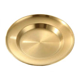 Brushed Gold Stainless Steel Serving Plate