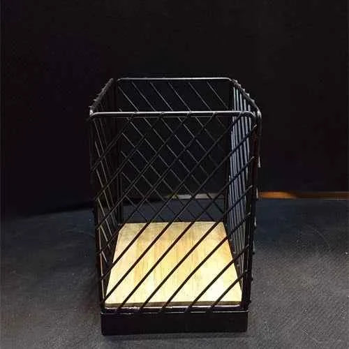 High Quality Black Mat Utensil Holder Wooden Base