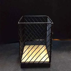High Quality Black Mat Utensil Holder Wooden Base