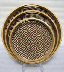 High Quality Wooden Tray 3Pcs Set