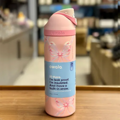 Owala FreeSip Water Bottle 24oz – Pink Bow