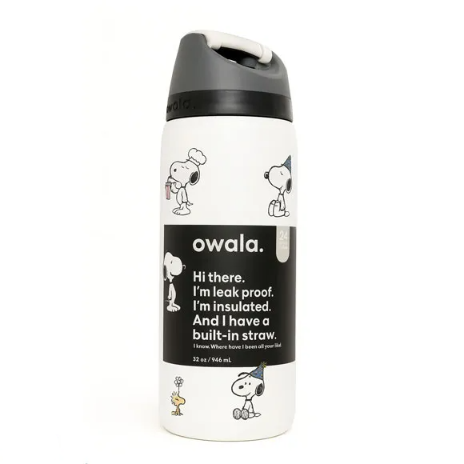 Owala FreeSip Water Bottle 32oz – Snoopy