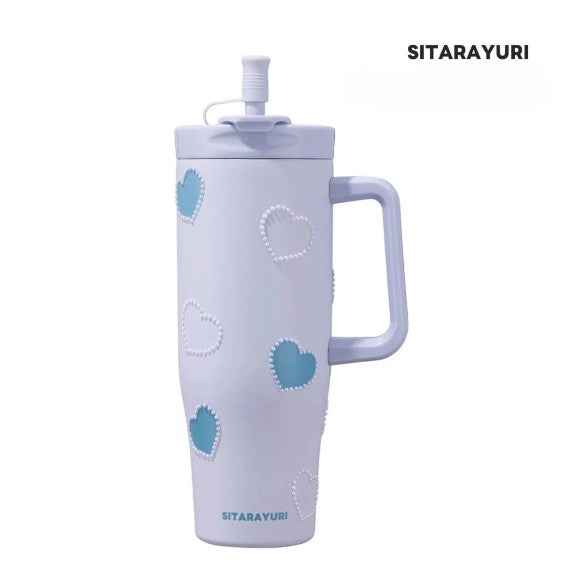 SITARAYURI Blue Heart Insulated Tumbler 1.2L Stainless Steel
