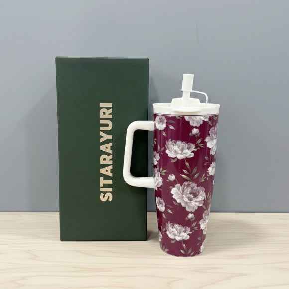 SITARAYURI Crimson Heart Insulated Tumbler 1.2L Stainless Steel