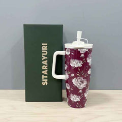 SITARAYURI Crimson Heart Insulated Tumbler 1.2L Stainless Steel