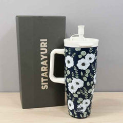SITARAYURI Lotus Insulated Tumbler 1.2L Stainless Steel