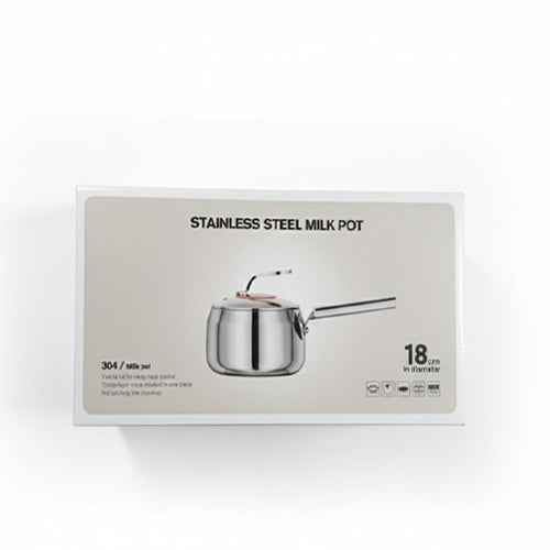 Heavy Stainless Steel Saucepan (16cm & 18cm) | Induction Ready SS Cooking Pot | Professional Heavy Gauge Sauce Pan