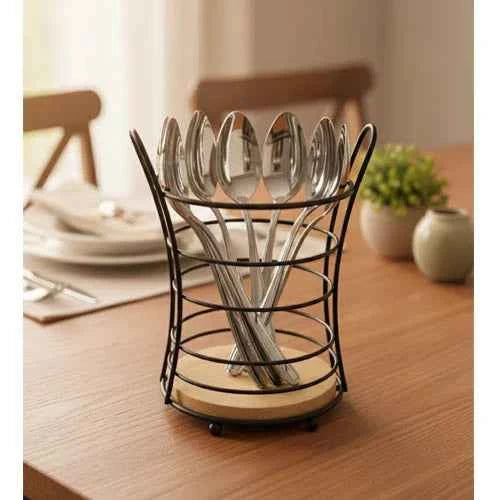 Stainless Steel Upright Utensil Crock & Spoon Stand