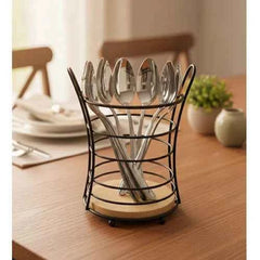 Stainless Steel Upright Utensil Crock & Spoon Stand