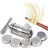 Stainless Steel Hand-Press Noodle Maker | Manual Pasta Extruder & Spaghetti Cutter | Fresh Homemade Noodle Machine