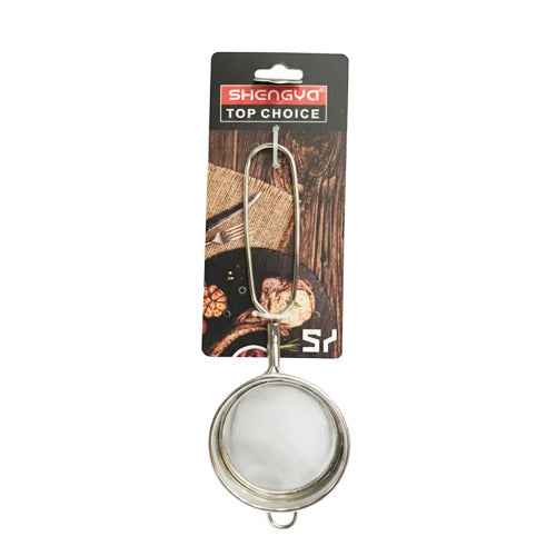 Stainless Steel Tea Strainer with Fine Mesh – SHENGYA Top Choice Sifter for Loose Leaf Tea, Herbs & Spices