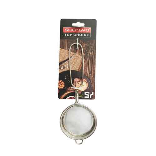 Stainless Steel Tea Strainer with Fine Mesh – SHENGYA Top Choice Sifter for Loose Leaf Tea, Herbs & Spices