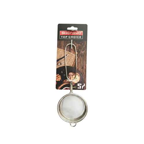 Stainless Steel Tea Strainer with Fine Mesh – SHENGYA Top Choice Sifter for Loose Leaf Tea, Herbs & Spices