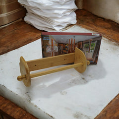 Bamboo Kitchen Tissue Roll Holder Wall Mounted