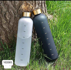 Motivational Time-Marked Water Bottle (Frosted/Matte)