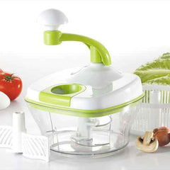 Multi-Function Pull-Cord Food Chopper & Salad Spinner