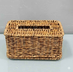 Rattan Wicker Rectangular Tissue Box Holder