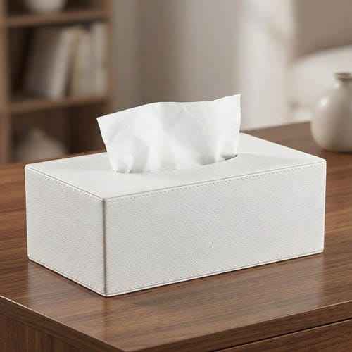 Leather Tissue Box Cover
