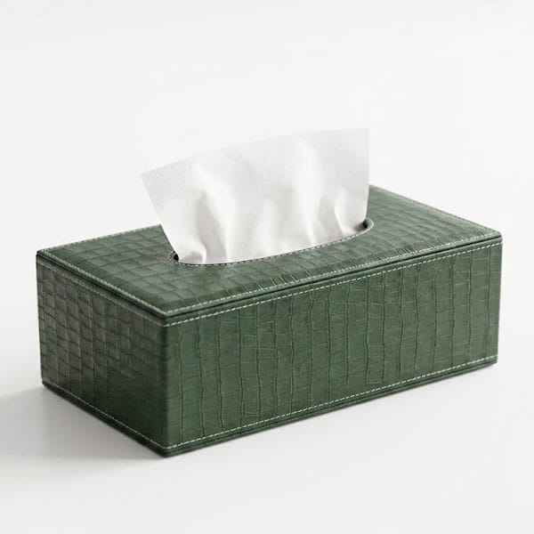 Leather Tissue Box Cover