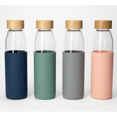 Danny Borosilicate Bottle With Beach Wood Lid 550ml One Piece