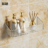 CORNER WALL-MOUNTED COSMETIC RACK โ NO-DRILL BATHROOM ORGANIZER FOR ACCESSORIES