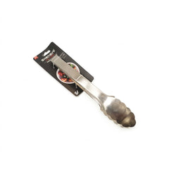 Deluxe Stainless Steel Pastry Tongs | Appetizer & Cake Server | Mini Scalloped Buffet Tong for Sweet Treats