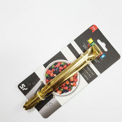 Elegant Gold-Plated Serving Tong – Small Metal Tongs for Sugar, Ice, Appetizers & Pastries